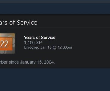 22 years and 3 days ago I downloaded steam.