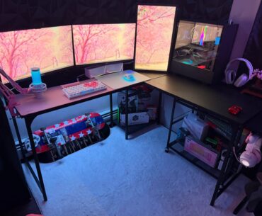 Newest rendition of my PC setup, I’m pretty happy with it but open to suggestions.