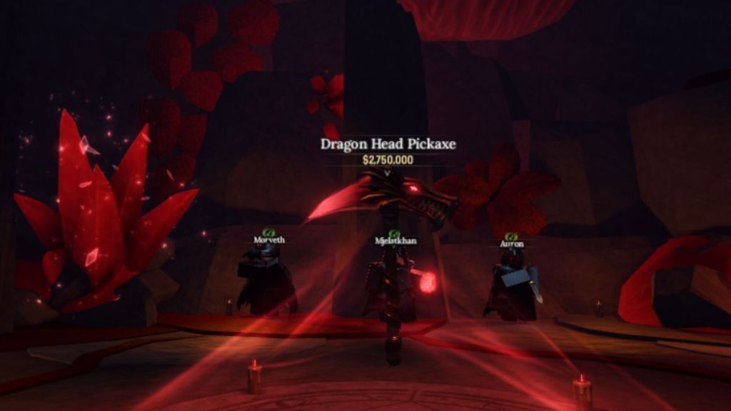 Dragon head pickaxe