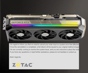 ZOTAC Reportedly Cancels RTX 5090 Orders, Then Hikes Up GPU Prices Citing "System Error"