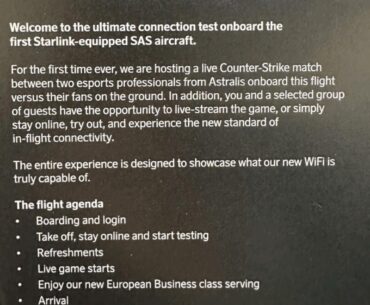 Anyone have info on this Starlink CS match that happened from a plane today?