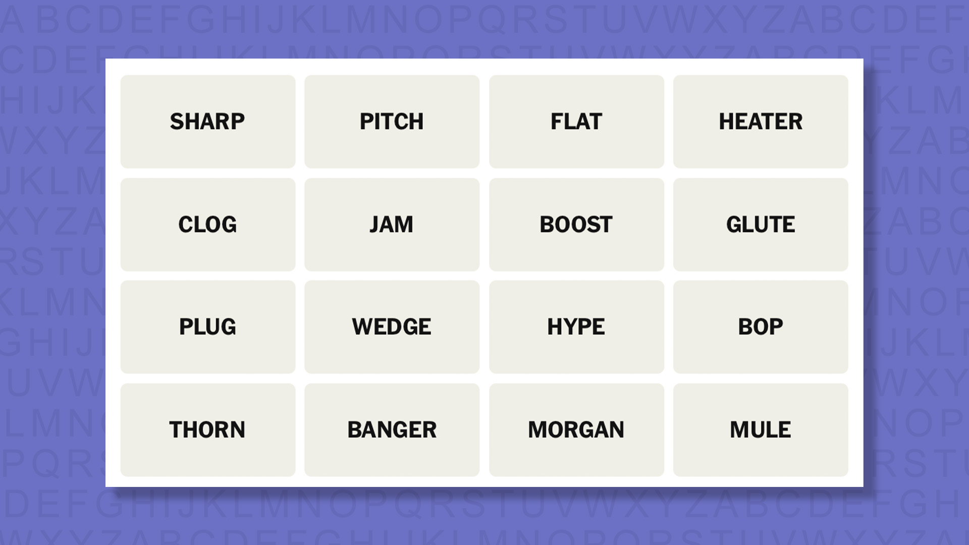 NYT Connections hints for game 966 on a purple background