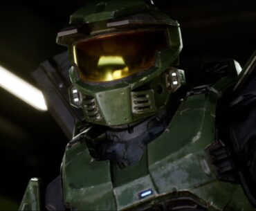 Halo: Campaign Evolved gameplay screenshot showing Master Chief in Unreal Engine 5
