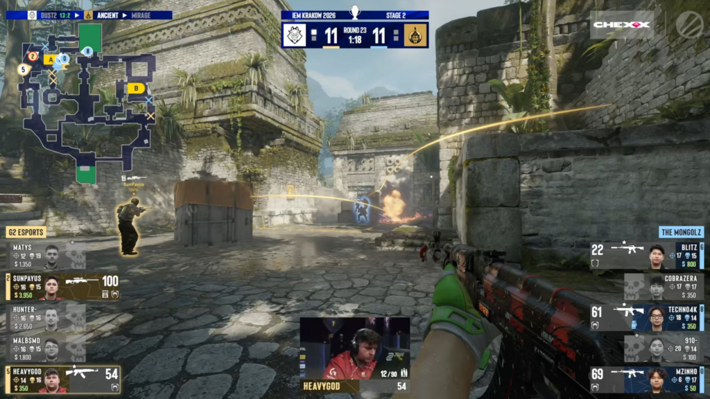 mzinho's teamkill opens the door for a SunPayus 1v2 and G2 have series point