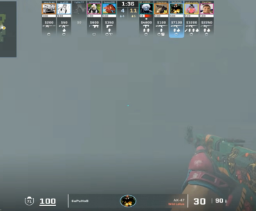 Donk's AK flick skills in his most recent Faceit match after getting eliminated from BLAST Bounty