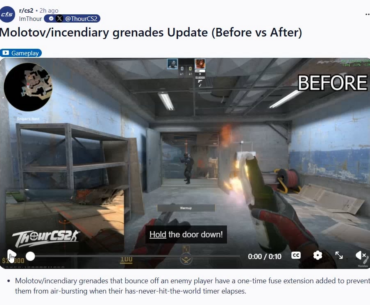 Molotov/incendiary grenades Update (Before vs After)