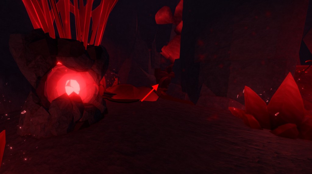 Path to the secret cave to get the Dragon Head pickaxe in Forge