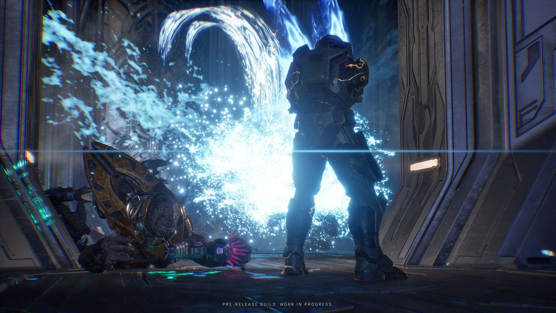 Halo: Campaign Evolved gameplay screenshot showing Master Chief in Unreal Engine 5