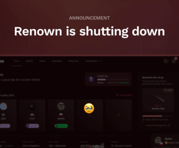 CS platform Renown is shutting down