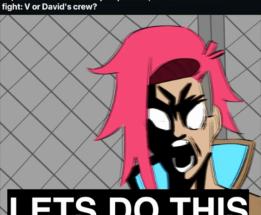 David please don't fight V