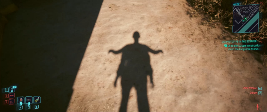 Why does my V have 2 shadows?