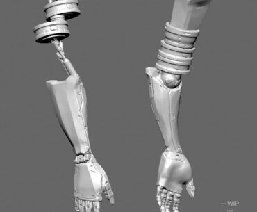 Robot Arm made in Zbrush by Miguel Nogueira (OC)