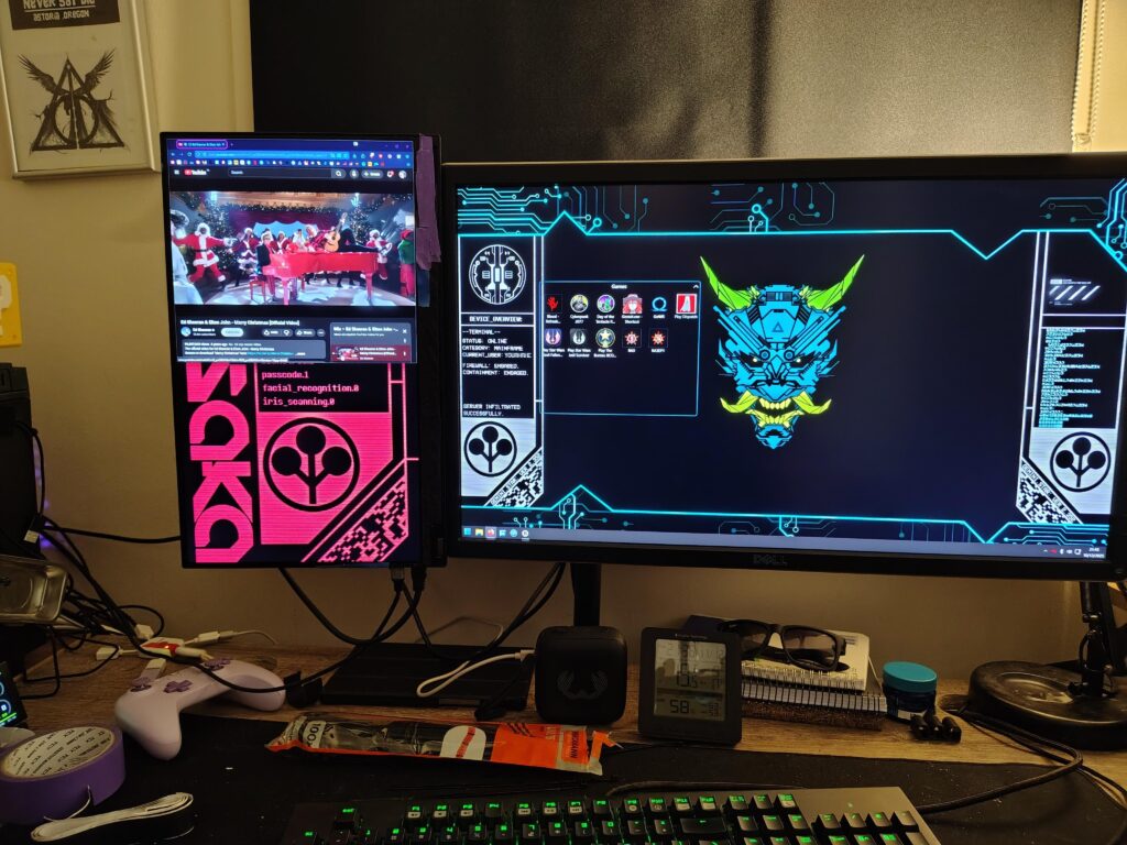 My thrifted and dumpster dived system