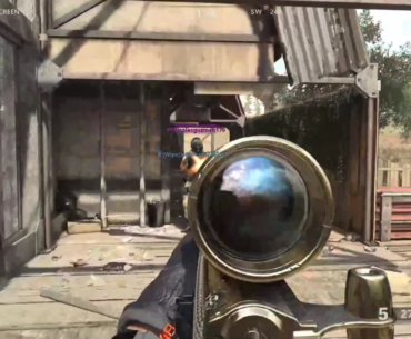 Killed a dude with his own sniper twice lol