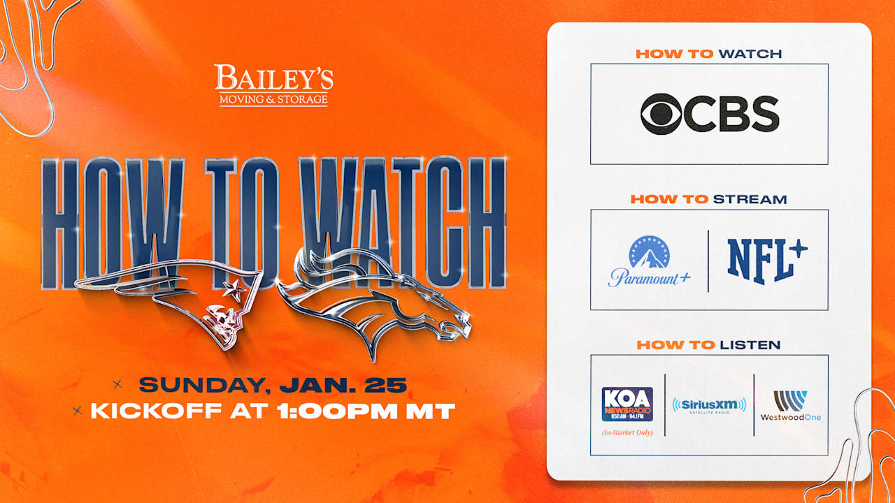 Denver Broncos vs. New England Patriots in AFC Championship Game Denver Broncos vs. New England Patriots in AFC Championship Game