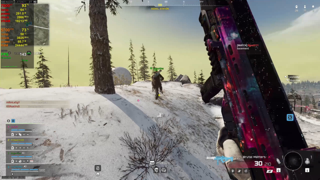 that one burst was disgusting, out of the air too.