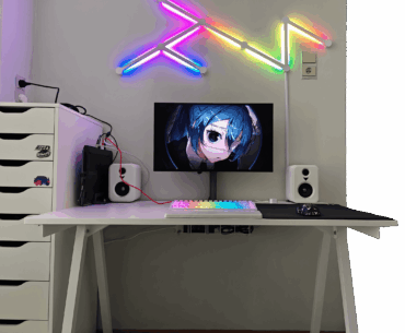 Finally cable managed my desk!
