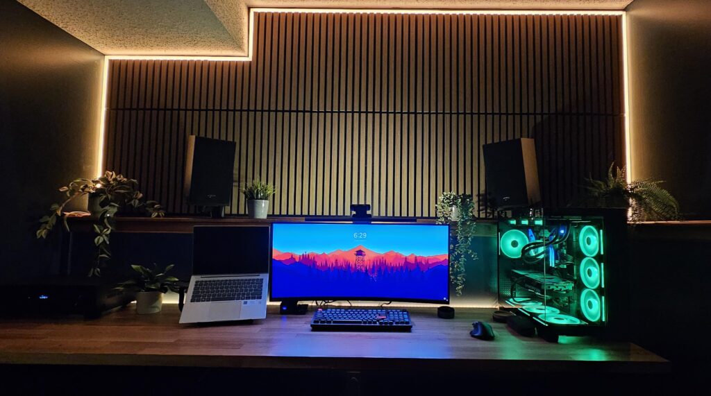 What do I put on the acoustic wall? Anything? Still a WIP.
