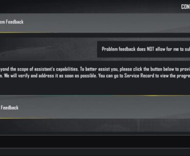 Problem Feedback