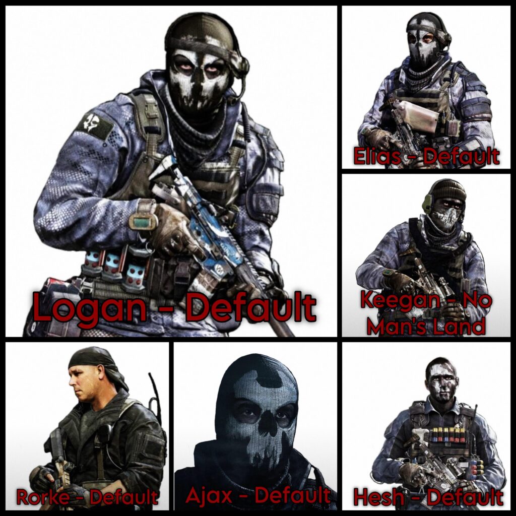 CODM should add the rest/default skins from COD Ghost Team…🔥