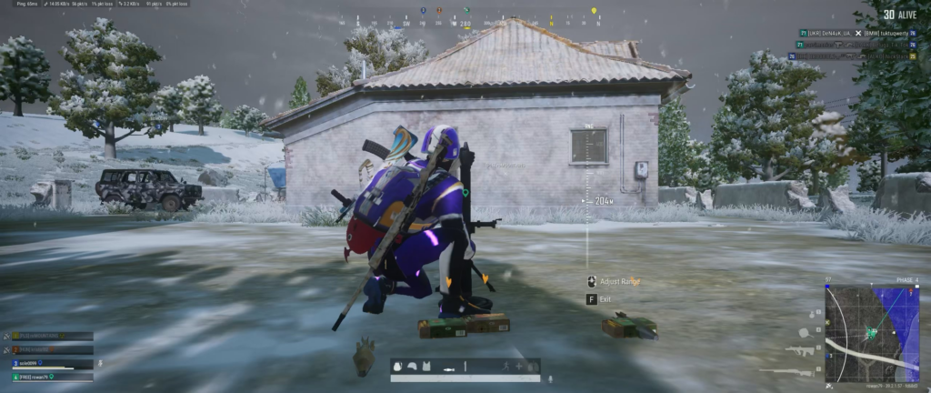 3 knocks with mortar