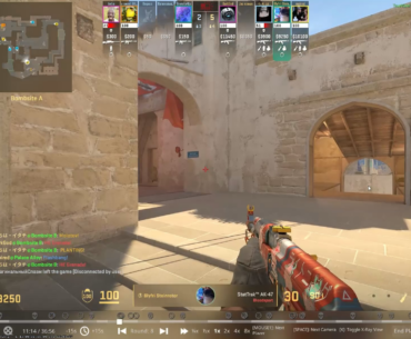 Is this guy cheating? That kill through the hole in the wall was sus
