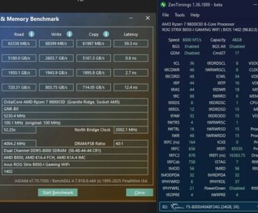 Why does the tweaked xmp profile have lower latency? ddr5 8000