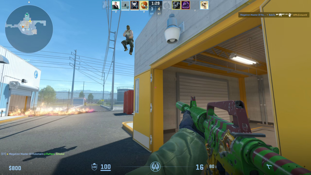 Saved by picking up a gun