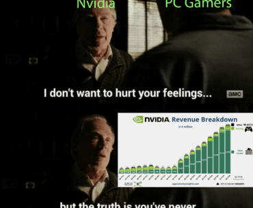 PC Gamers when they ask Jensen why he's making less GPUs with RGB