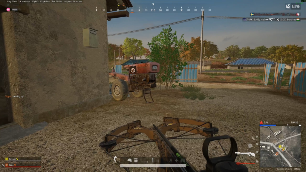 Ultimate loadout in action. Ended up winning the round later on.