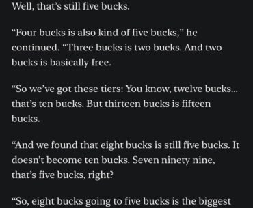 The developers of PEAK explain pricing