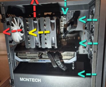 Do two top fans make sense like this?