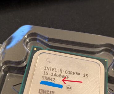 Scratches on new intel CPU from amazon