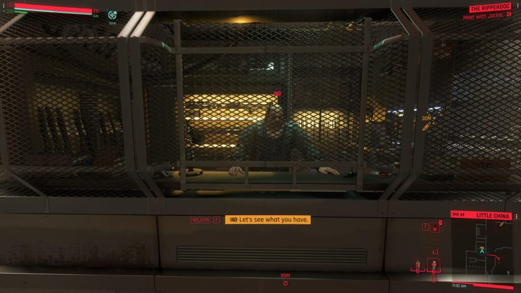 What's the point of Wilsons cage here?