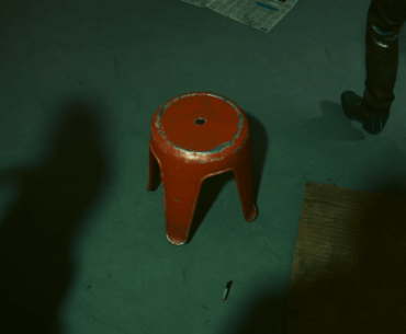 How did Johnny move this stool if he only exists in V's head?