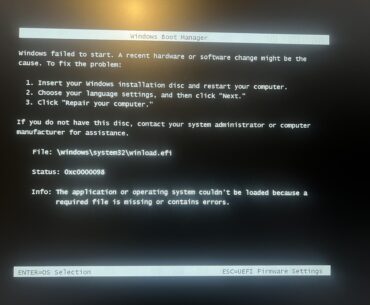 PC wont boot windows after ryzen master
