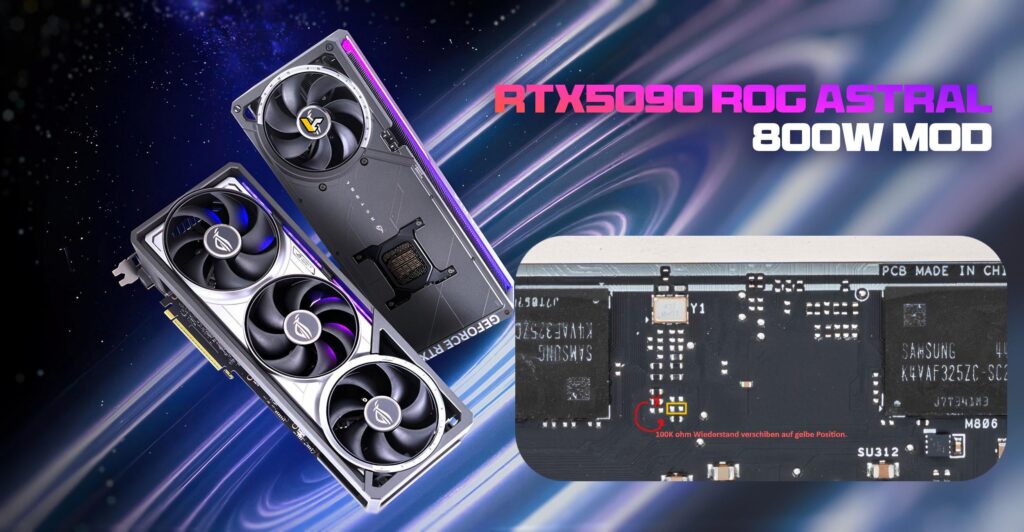Modder brings ASUS ROG Matrix RTX 5090 800W vBIOS to ROG Astral with PCB tweak