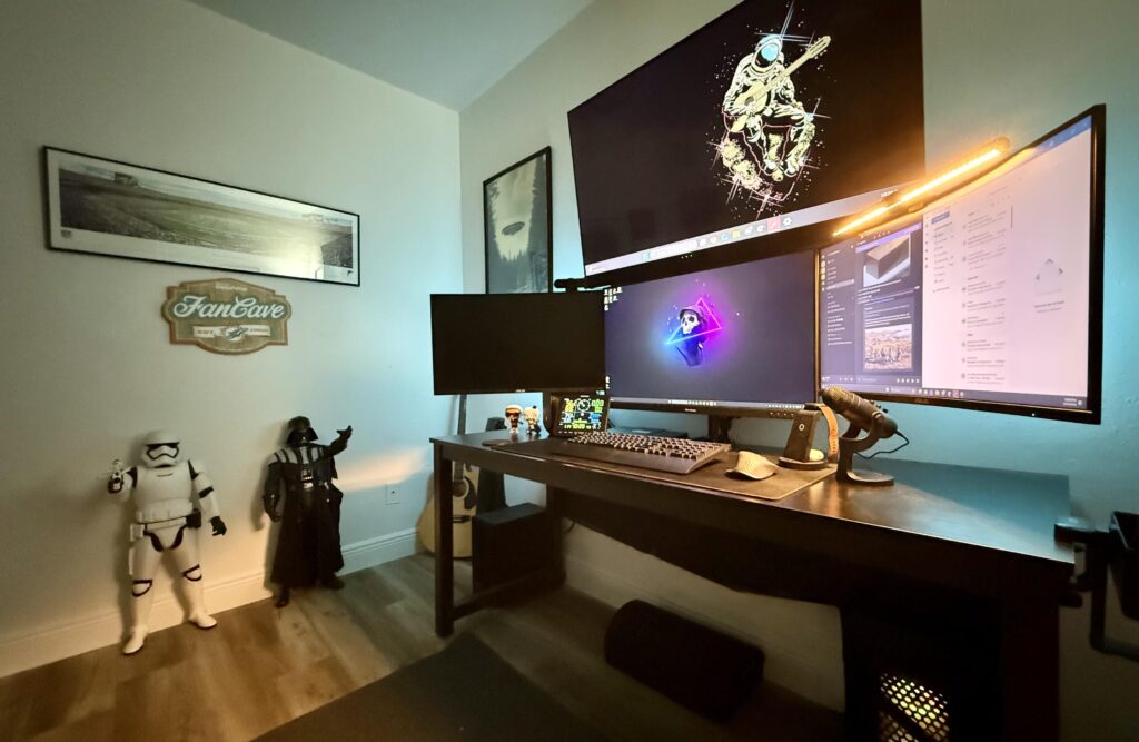 Upgraded to a 32 inch main monitor and the wife got me a weather station for Xmas. 2026 build.