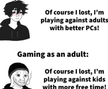 Gaming as a kid vs adult