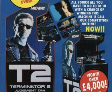 Just came across this ad from ‘92: this would’ve been cool to win! heck, it would be cool to have now! T2 Arcade