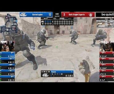 GamerLegion wins the last round with only crouch walking, repeating the classic Fnatic strat from 10 years ago