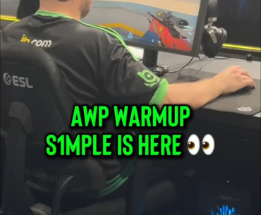 s1mple AWP warm-up exercise