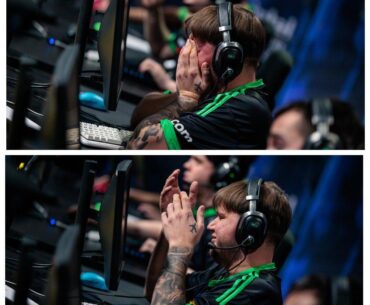 All of Sasha's emotions from today's match in two pictures. Tomorrow he will have elimination game vs NIP. We believe in you, Sasha.