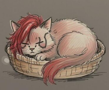 V as a cat