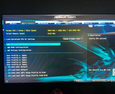Question about overclock