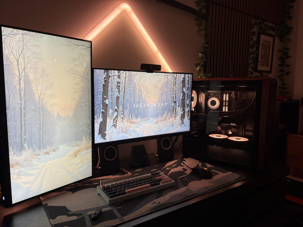 Cozy setup with my new upgraded pc