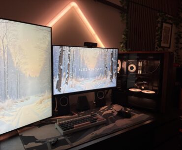 Cozy setup with my new upgraded pc