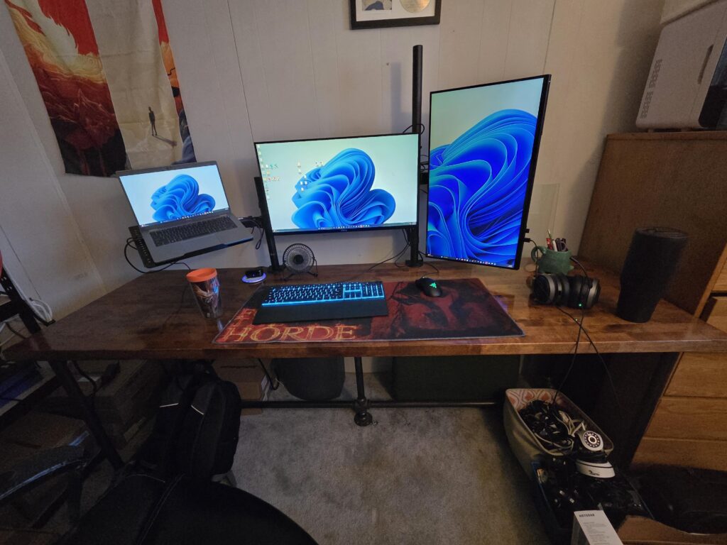 Which Monitor Orientation? Other advice as I work to improve ergononics and aesthetics?