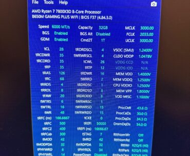 Looking for advice on anything visible here including voltage, thanks. I followed “actually hardcore overclocking” easy memory timing for hynix.