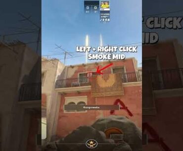 PERFECT SMOKES MIRAGE CS2 #cs2  #counterstrike #csgoclips #gaming #cs2clips